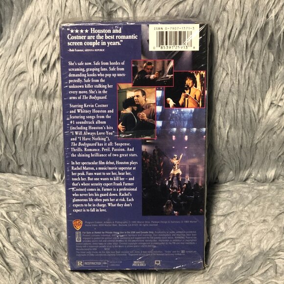 The Bodyguard VHS 1992 Kevin Costner Whitney Houston - Picture 2 of 5